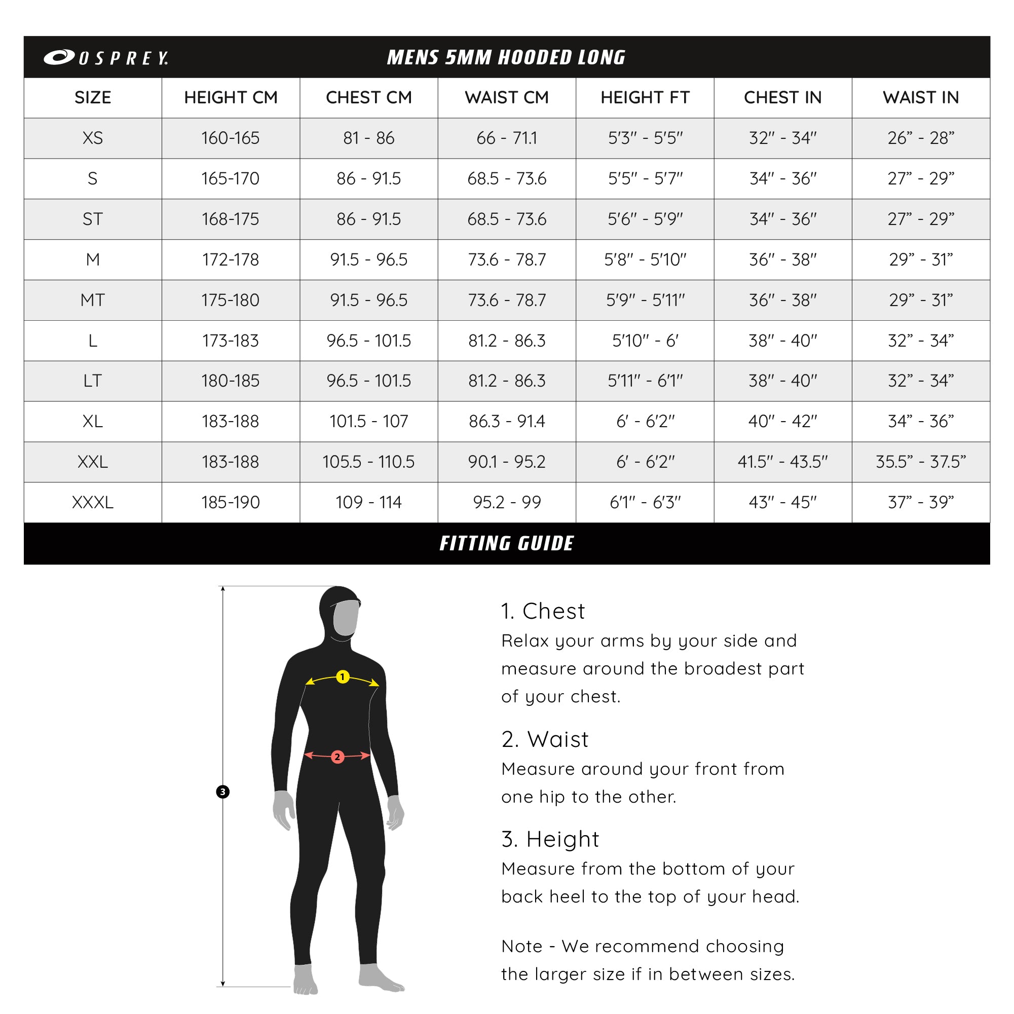 Mens 5mm Full Length Hooded Wetsuit