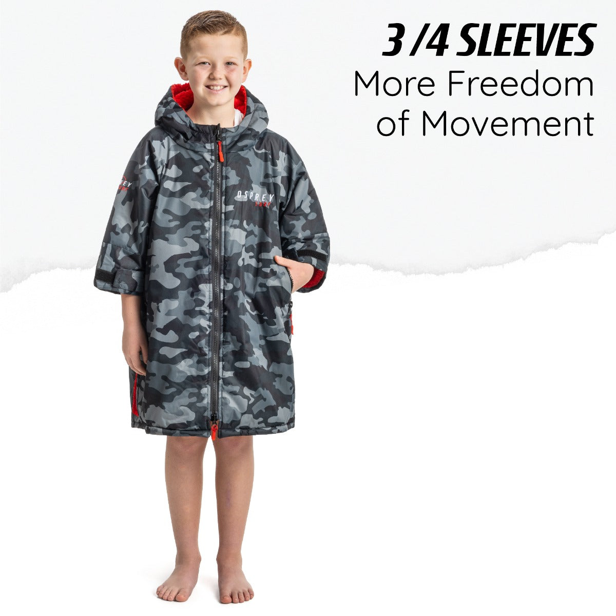 Waterproof kids changing robe