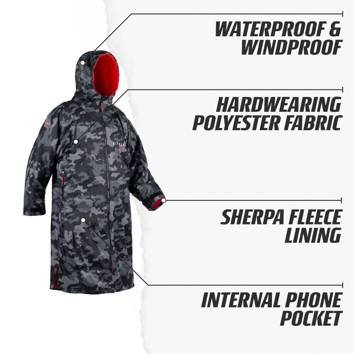 Hooded Changing Robe - Unisex - Camouflage