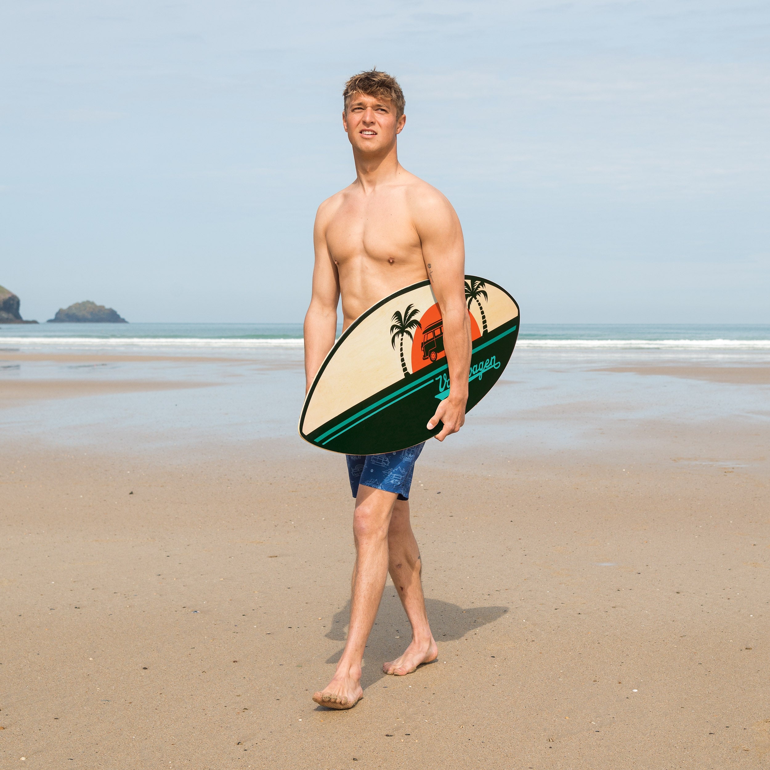 41 inch Skimboard - Wood - Sunset