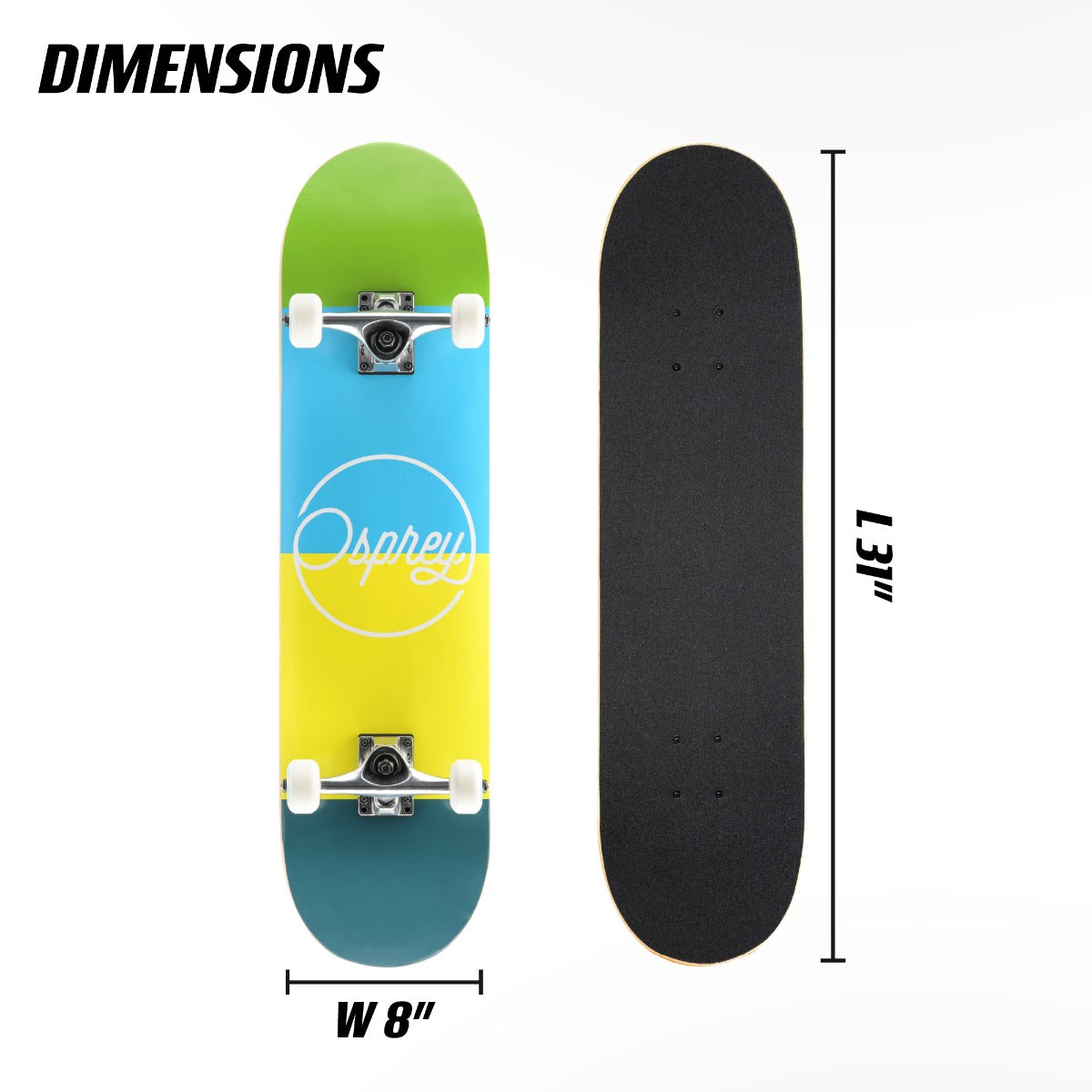 31" skateboard