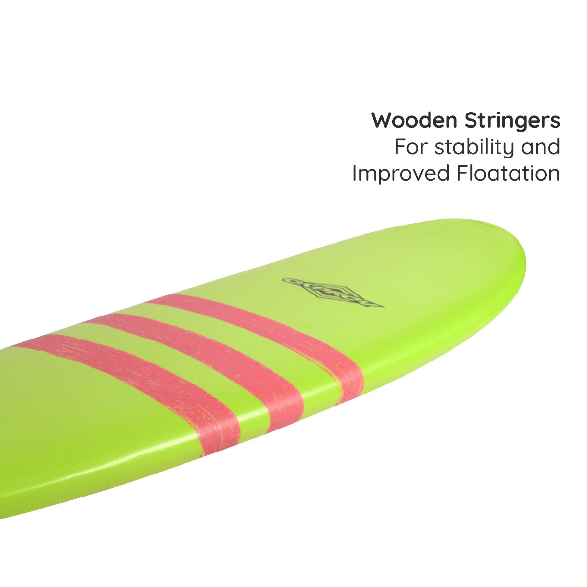 7ft 2in Foam Surfboard - Triband