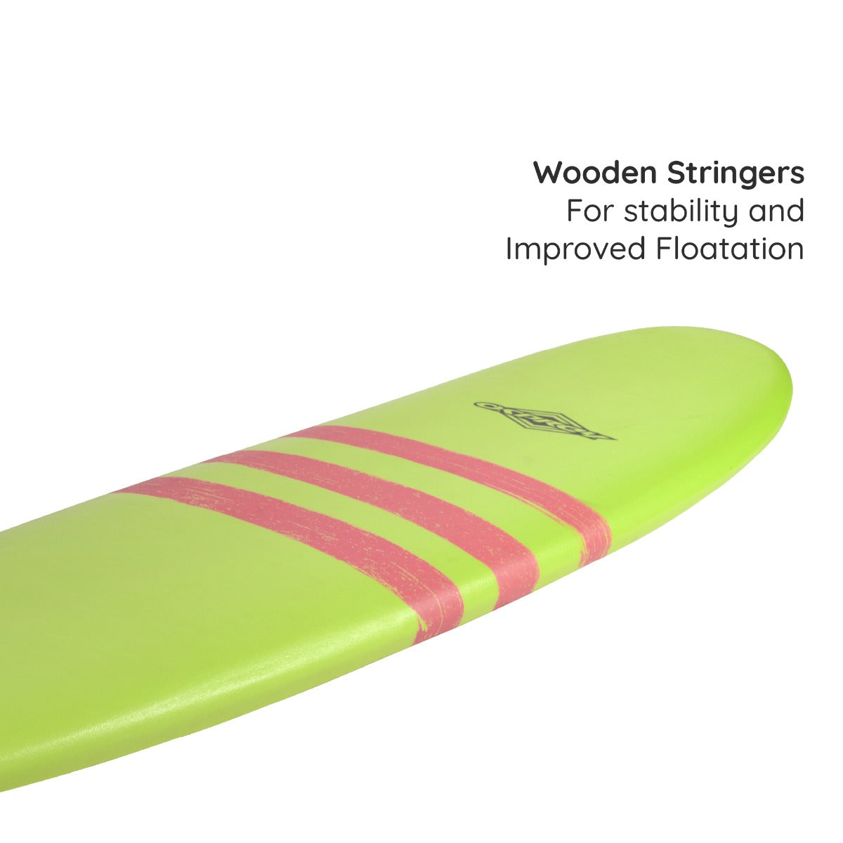 8ft 2in Foam Surfboard - Triband