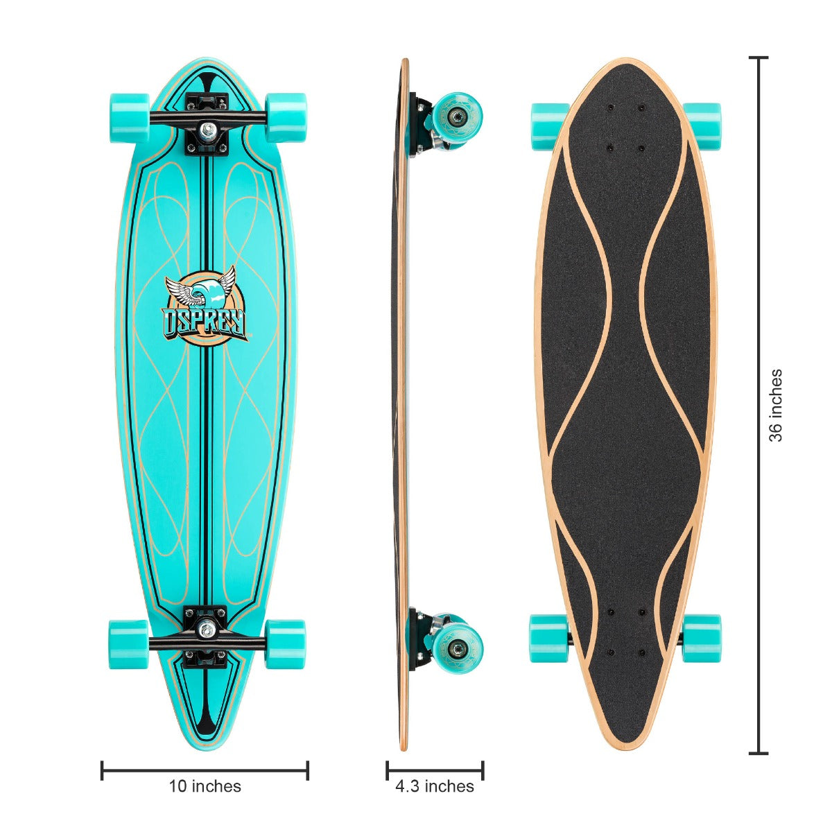 36" Cruiser Skateboard - Helix