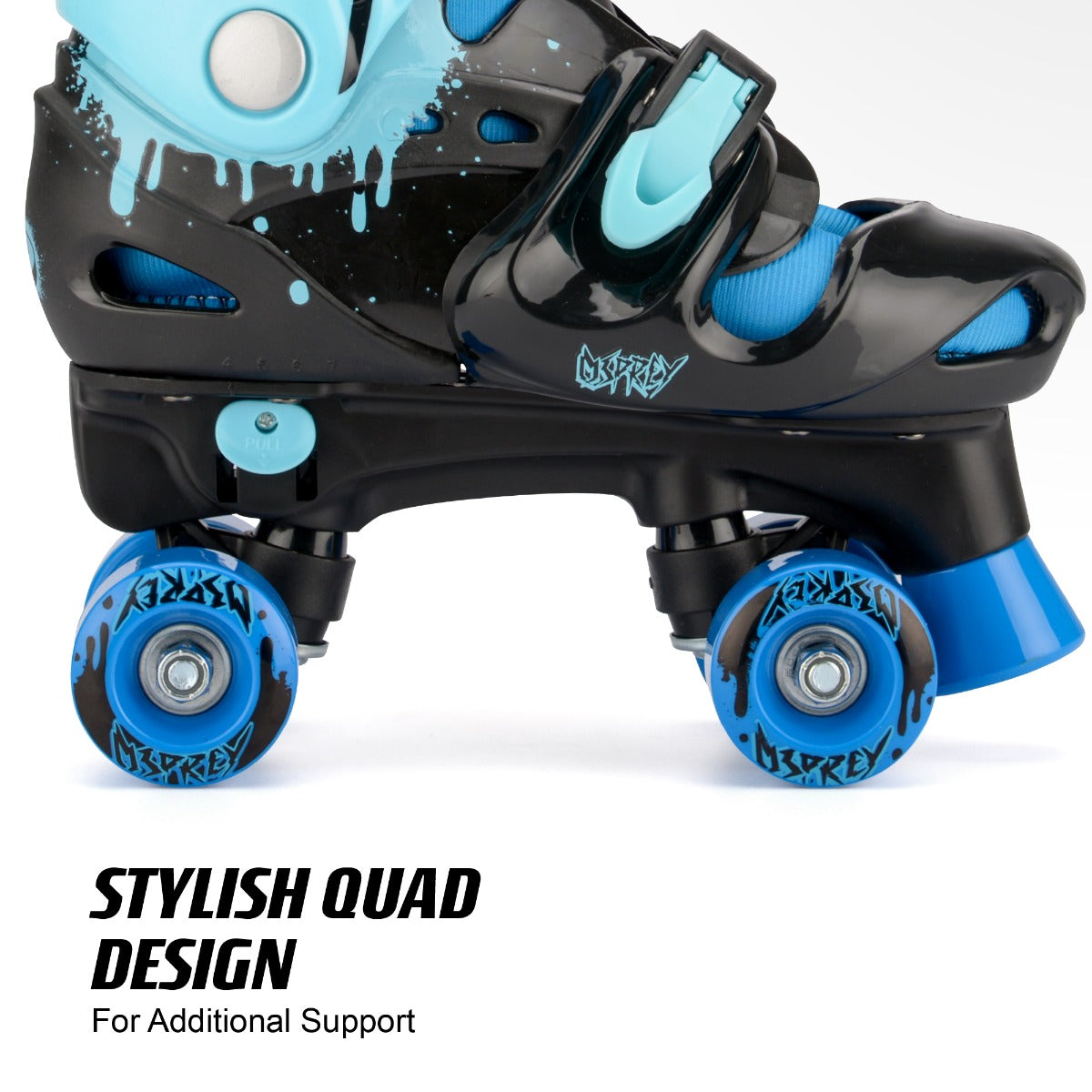 Kids Adjustable Quad Roller Skates - Blue