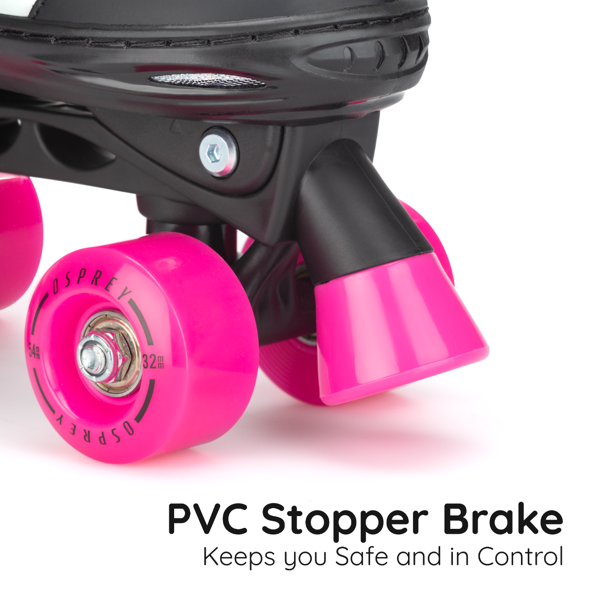 Kids Surge Semi-Soft Quad Skates - Pink