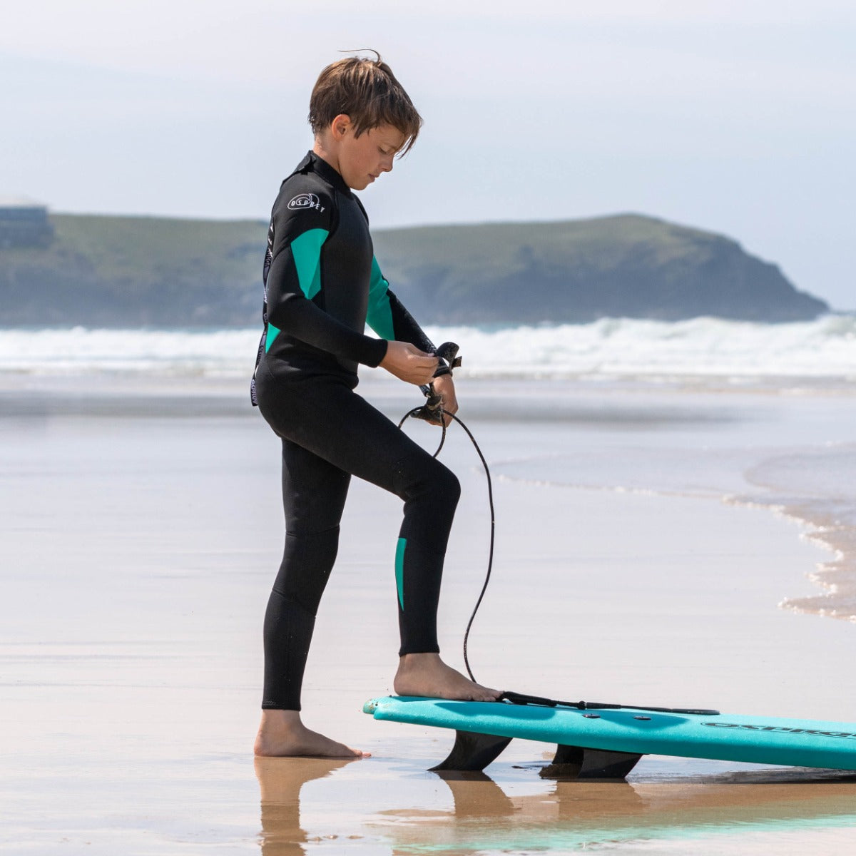 Kids Teal 3mm Summer Wetsuit