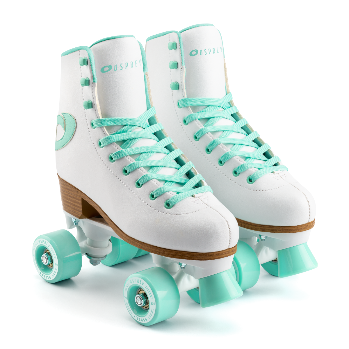 High Quad Roller Skates - White