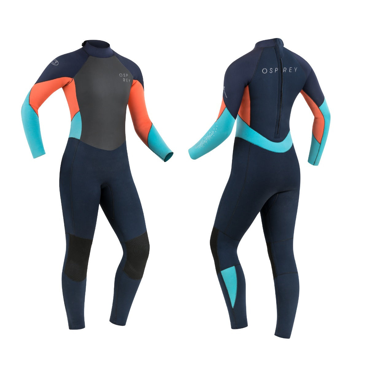 Womens 5mm Zero Full Length Wetsuit - Coral