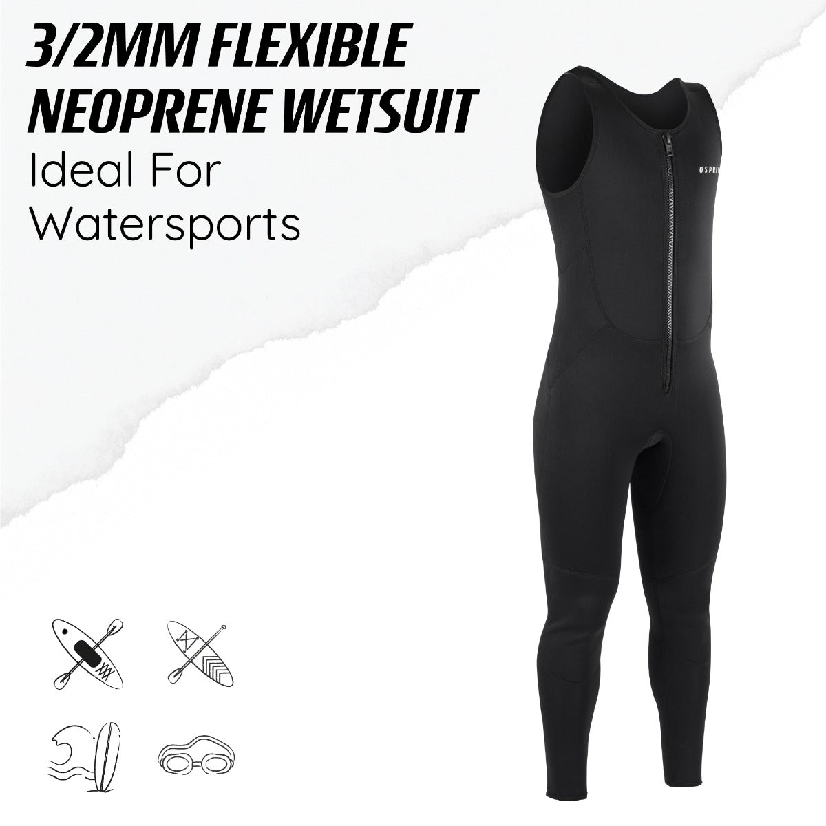 Mens 3mm Longjohn Wetsuit