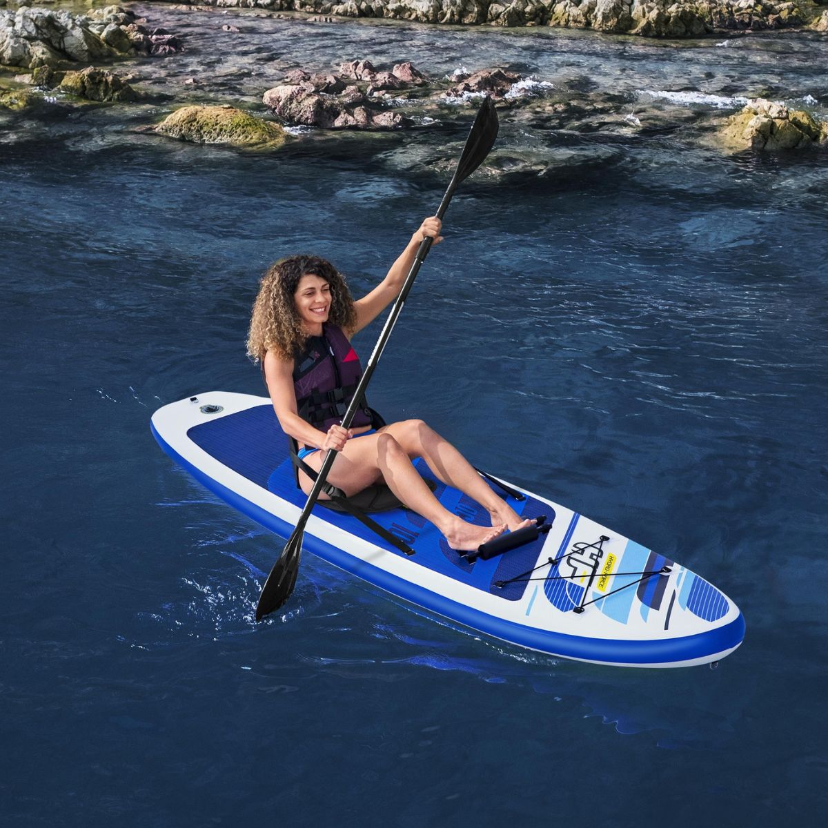 Hydro-Force 10FT SUP Inflatable Stand up Paddle Board Set  Oceana