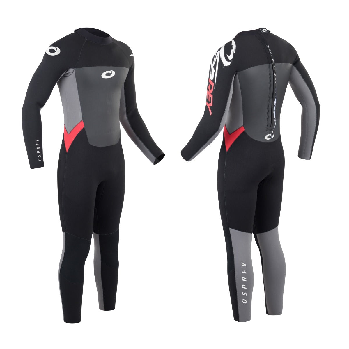 Mens 5mm Origin Full Length Wetsuit - Red