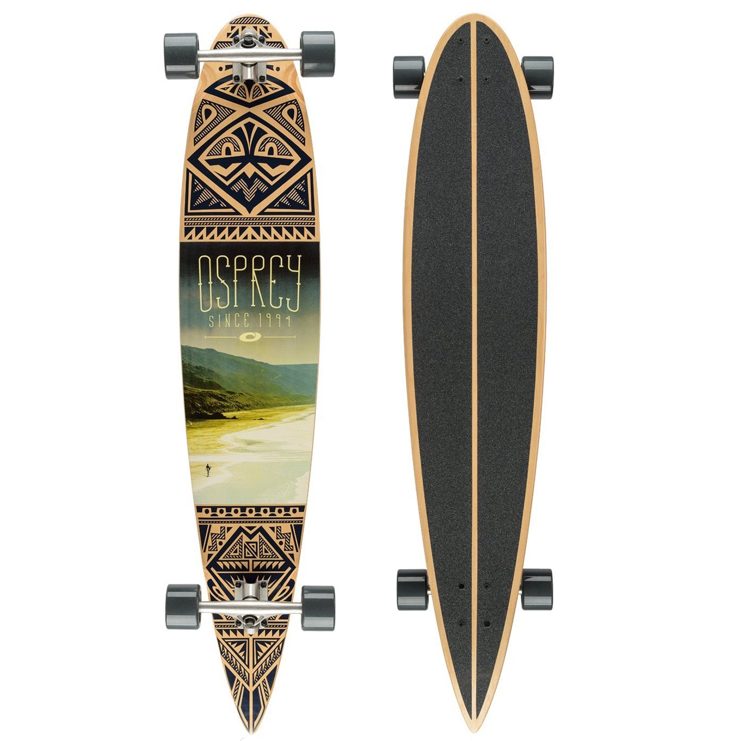 46" Pintail Longboard Skateboard  Coastline