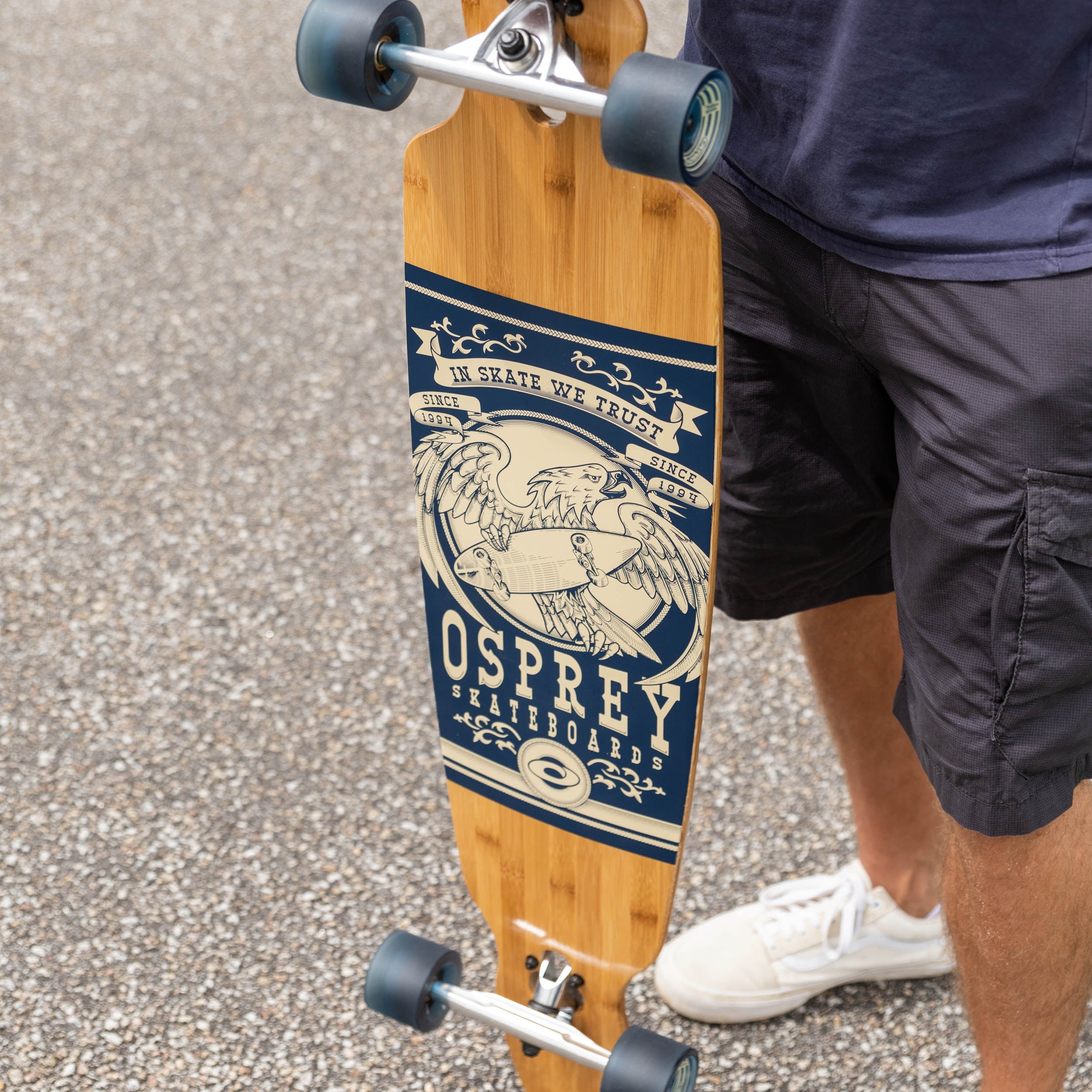 42" Twin Tip Longboard Skateboard - Eagle