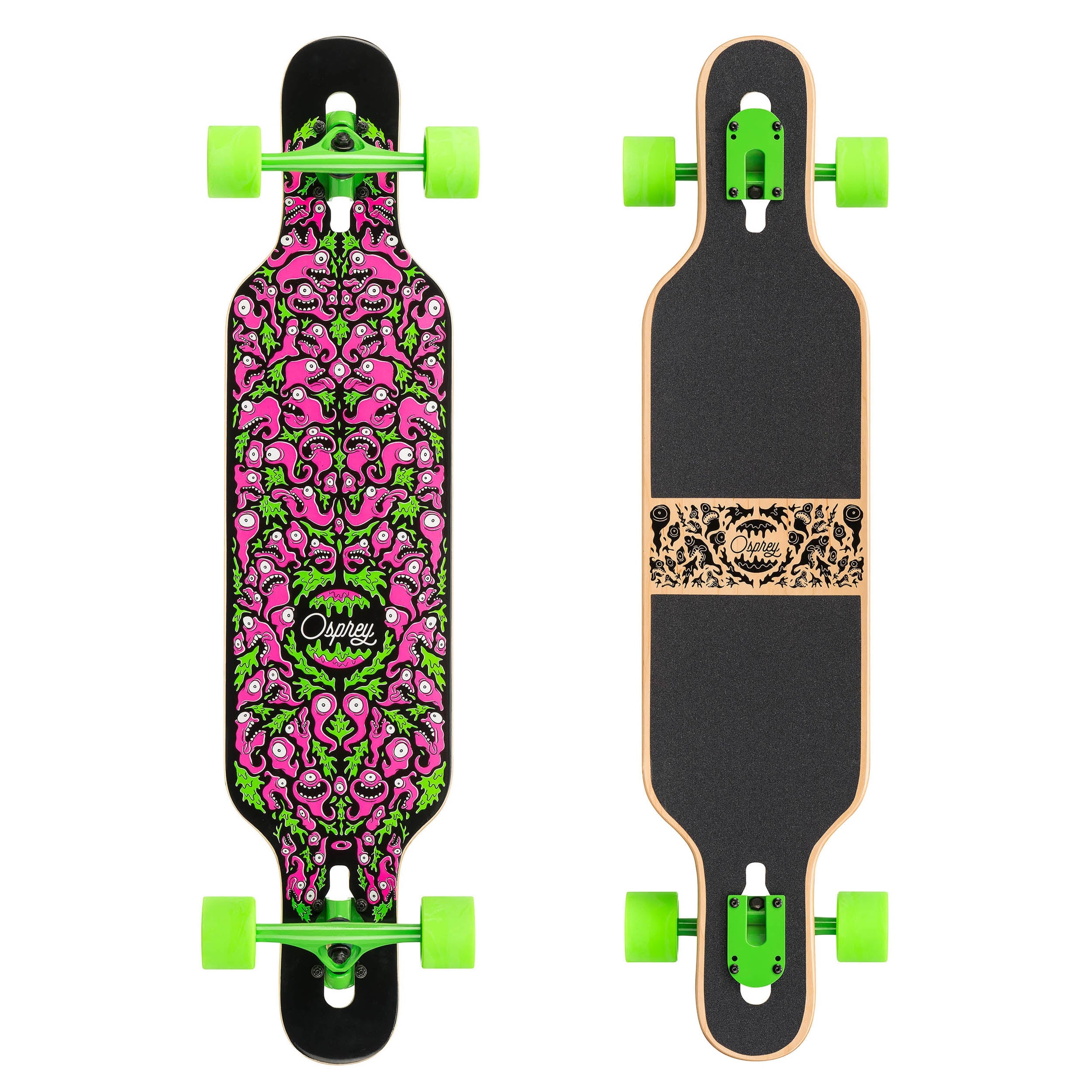 39" Twin Tip Skateboard Longboard - Pink - Character