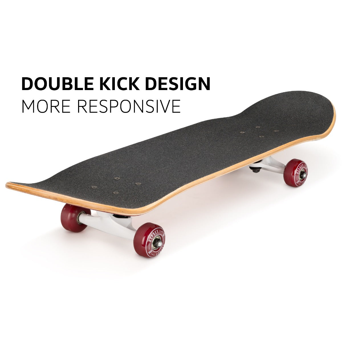 8" x 31" Complete Double Kick Skateboard - VW 1 and Only