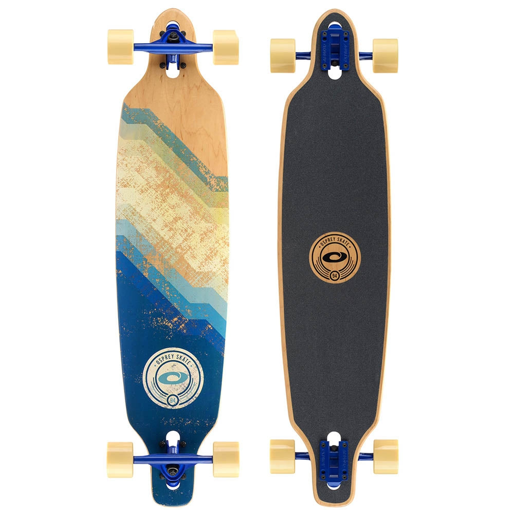 39" Twin Tip Longboard Skateboard - Slide Fade