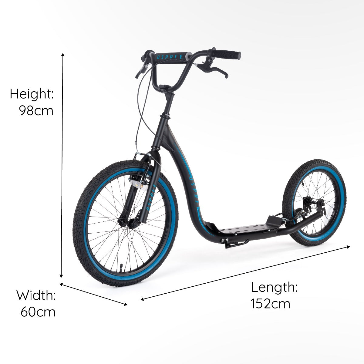 BMX Scooter - Big Wheel - Black