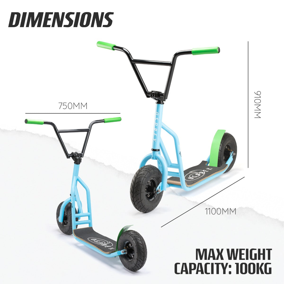 Misfit Hybrid Scooter - Blue