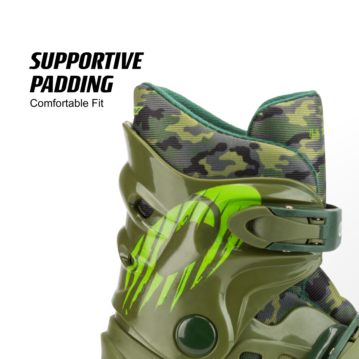 Kids Adjustable Quad Roller Skates - Camo