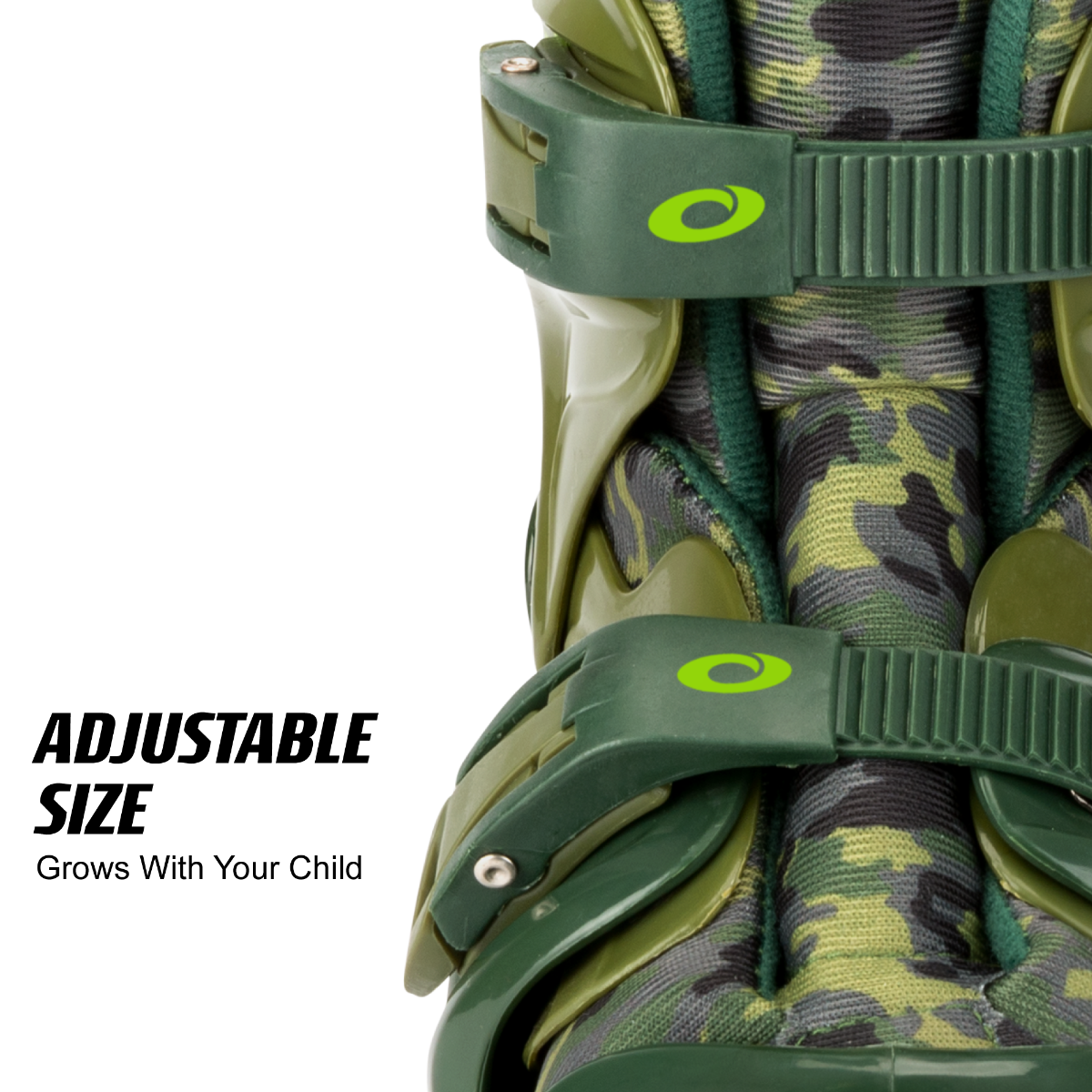 Kids Adjustable Quad Roller Skates - Camo