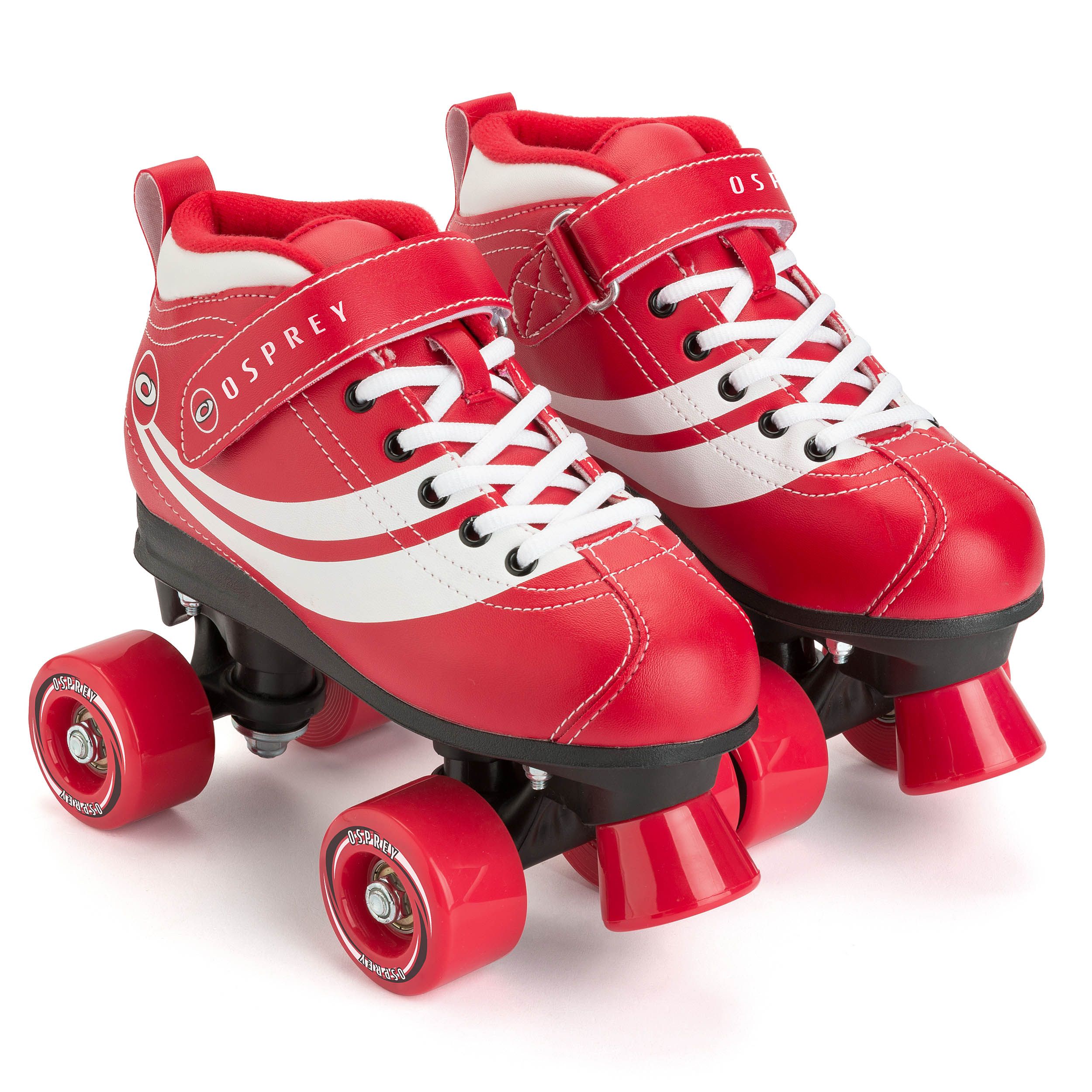 Disco Quad Roller Skates - Red