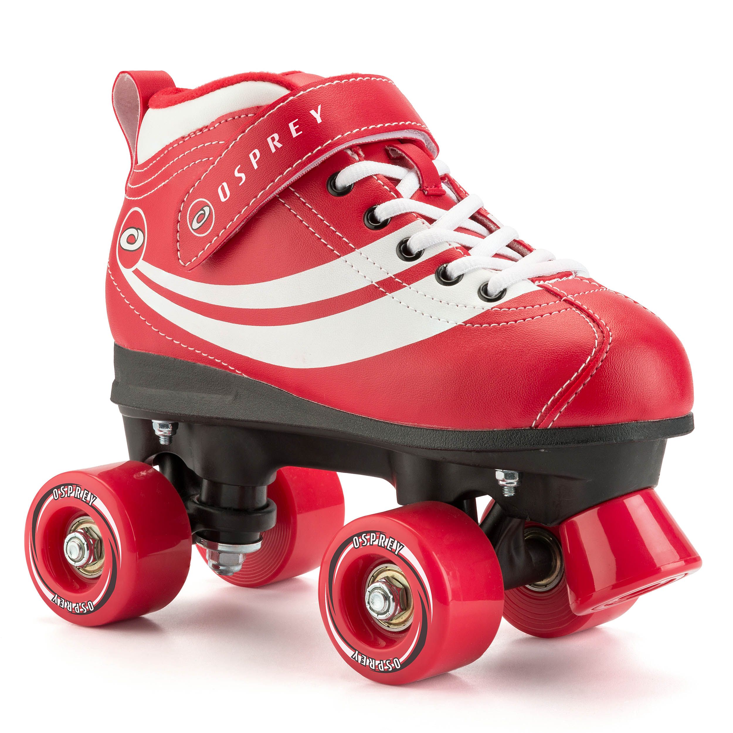 Disco Quad Roller Skates - Red