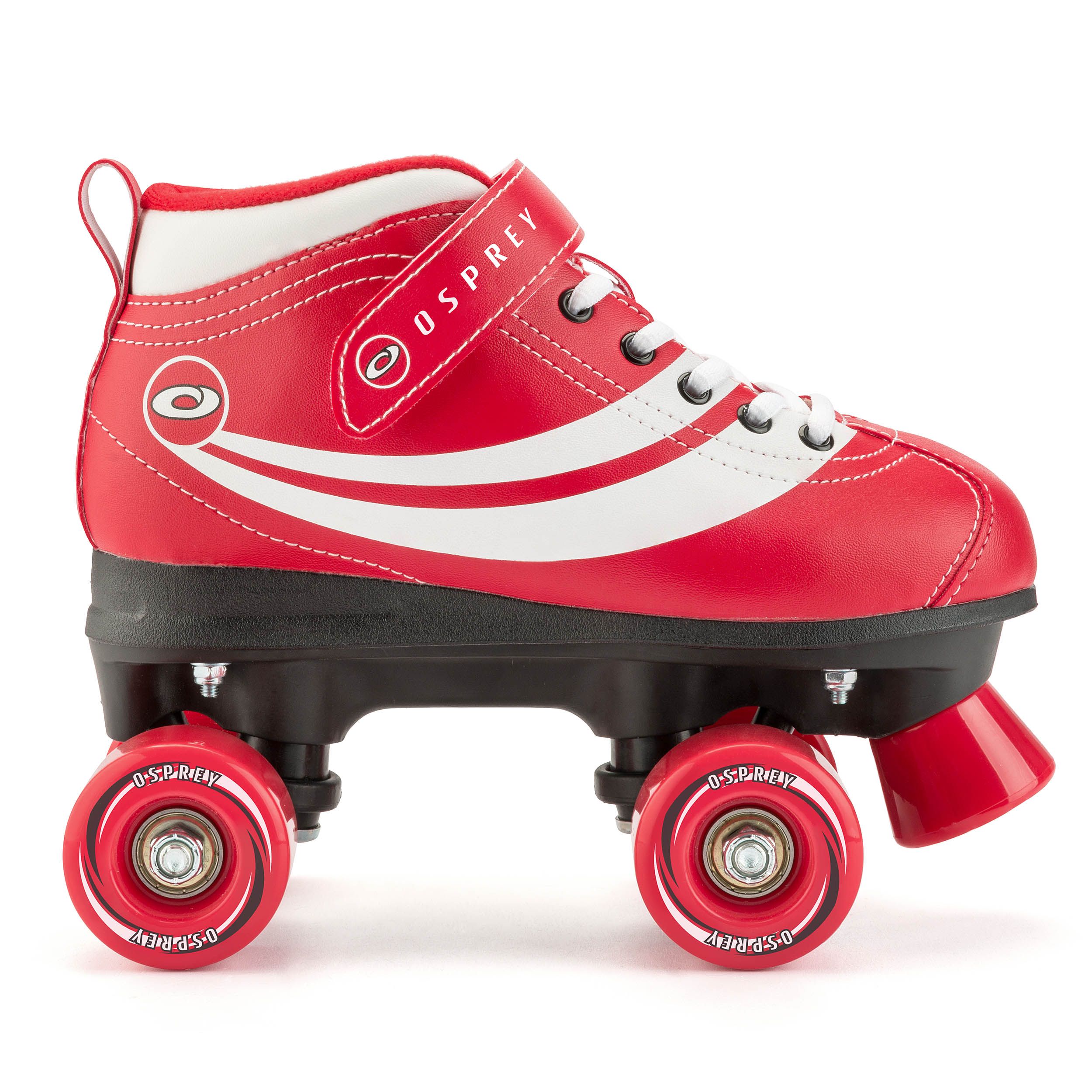 Disco Quad Roller Skates - Red