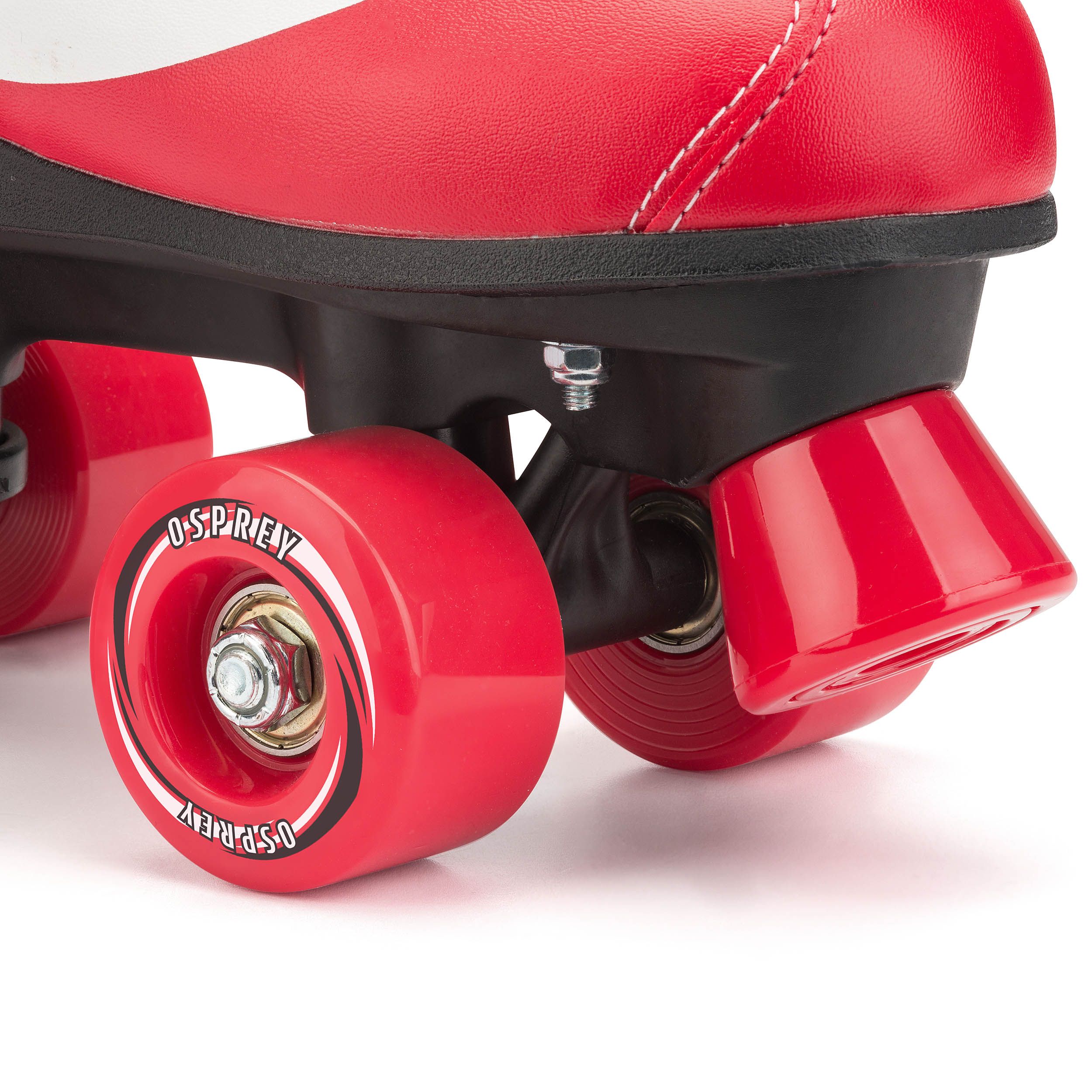 Disco Quad Roller Skates - Red