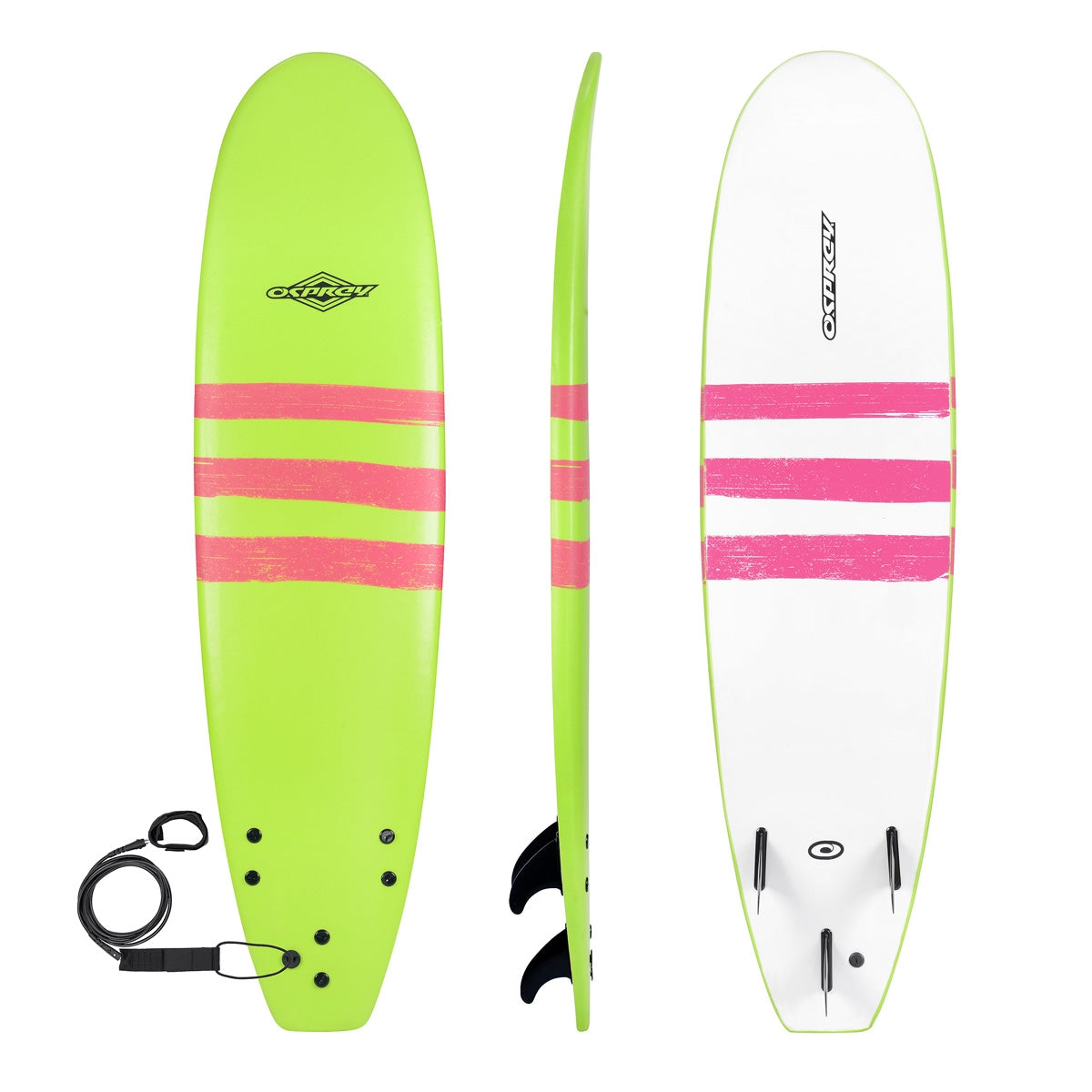 7ft 2in Foam Surfboard - Triband