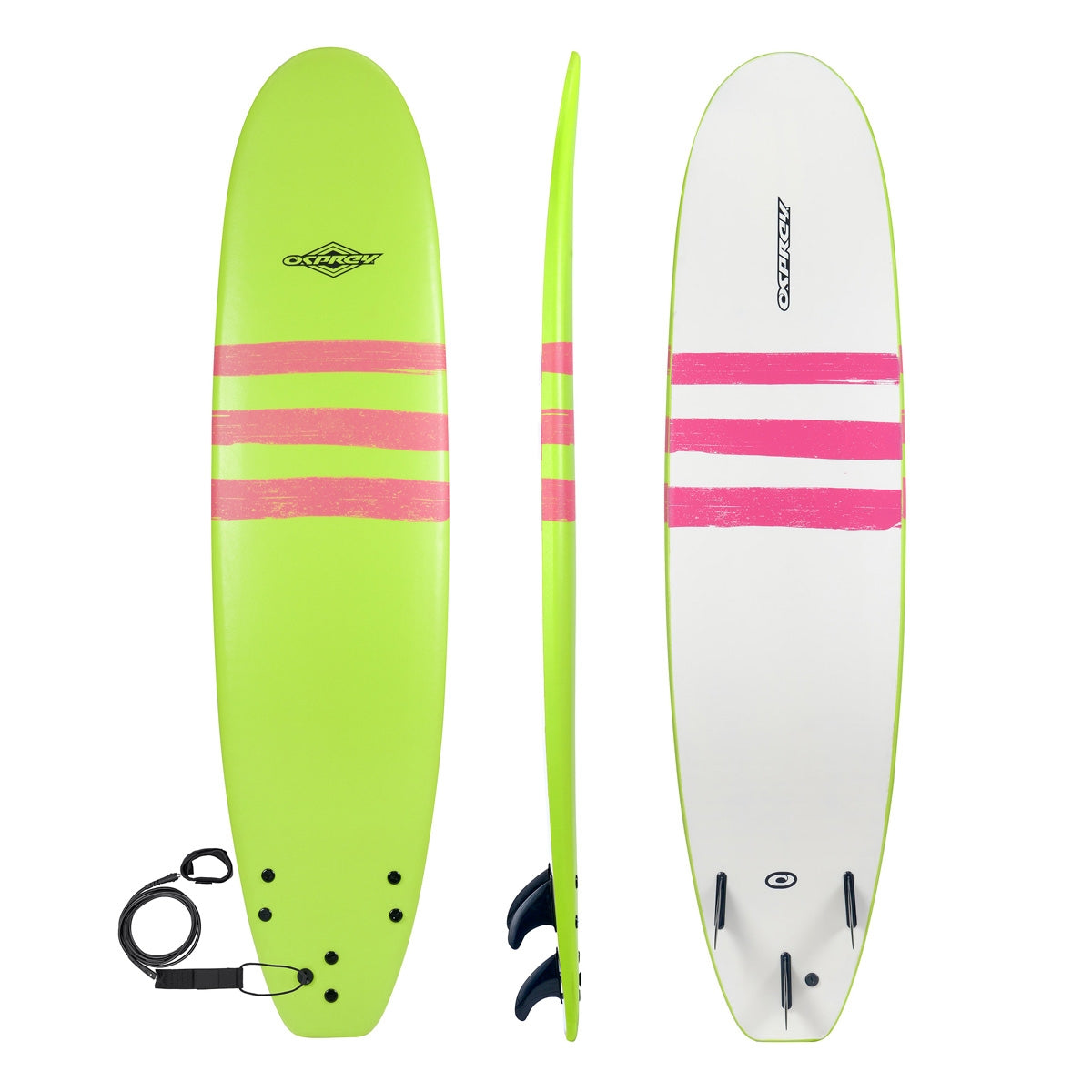 8ft 2in Foam Surfboard - Triband