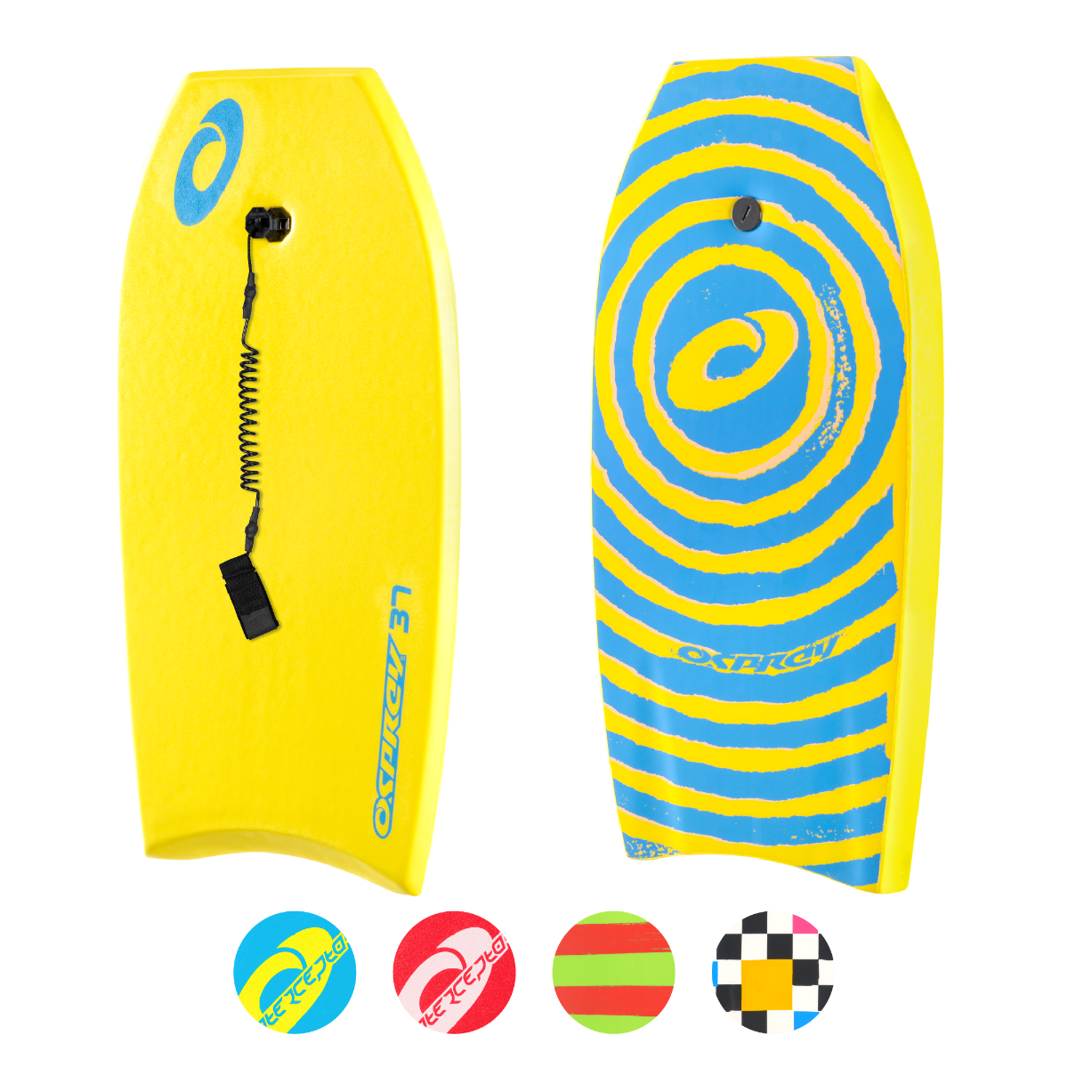 37" Spiral Bodyboard - Yellow