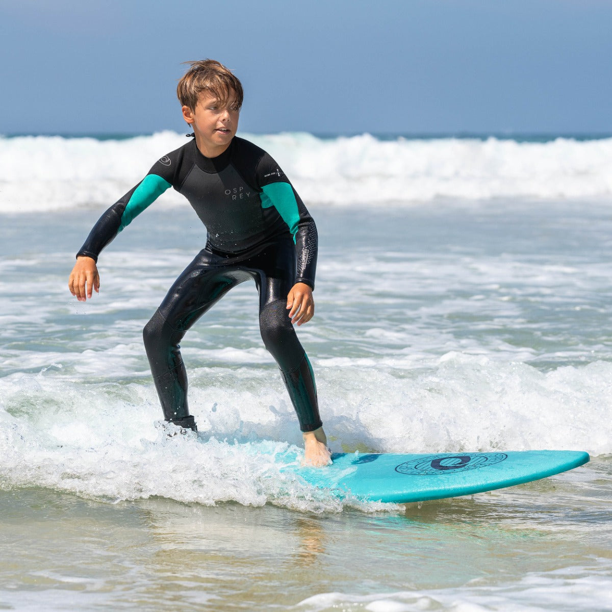 Kids 3mm Zero Full Length Summer Wetsuit - Teal