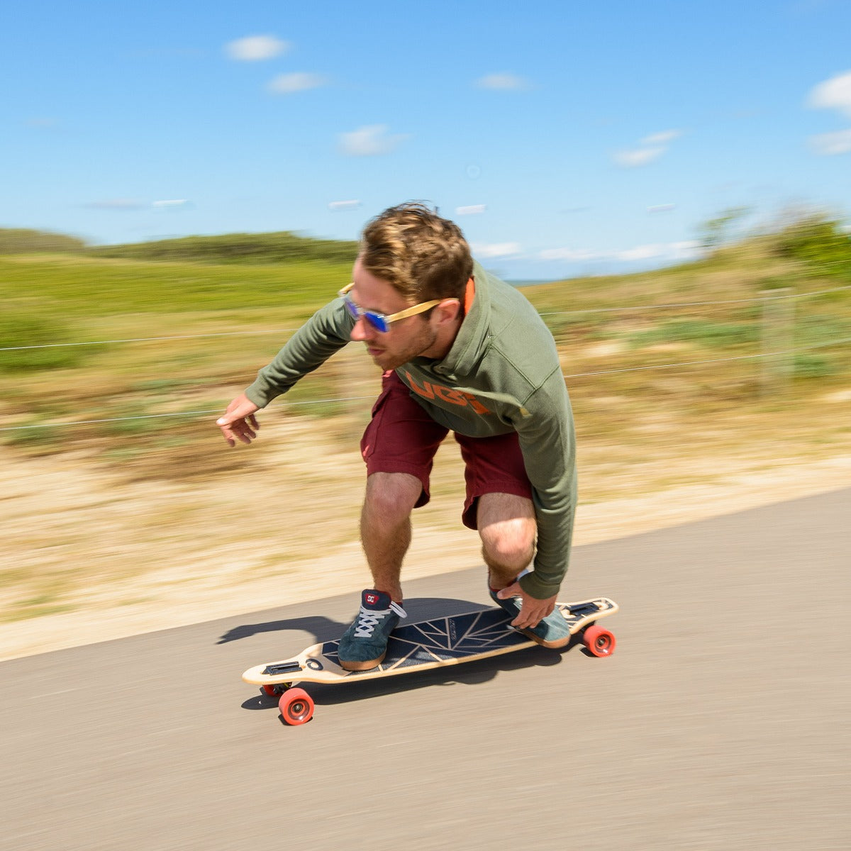 39" Twin Tip Longboard Skateboard - Shapes