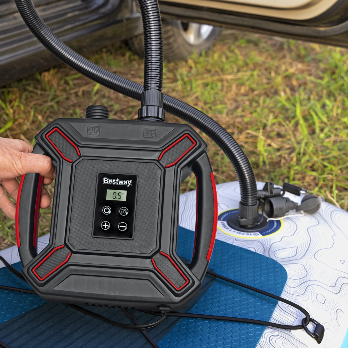 Hydro-Force Powergrip Sport High-Pressure DC Electric Air Pump