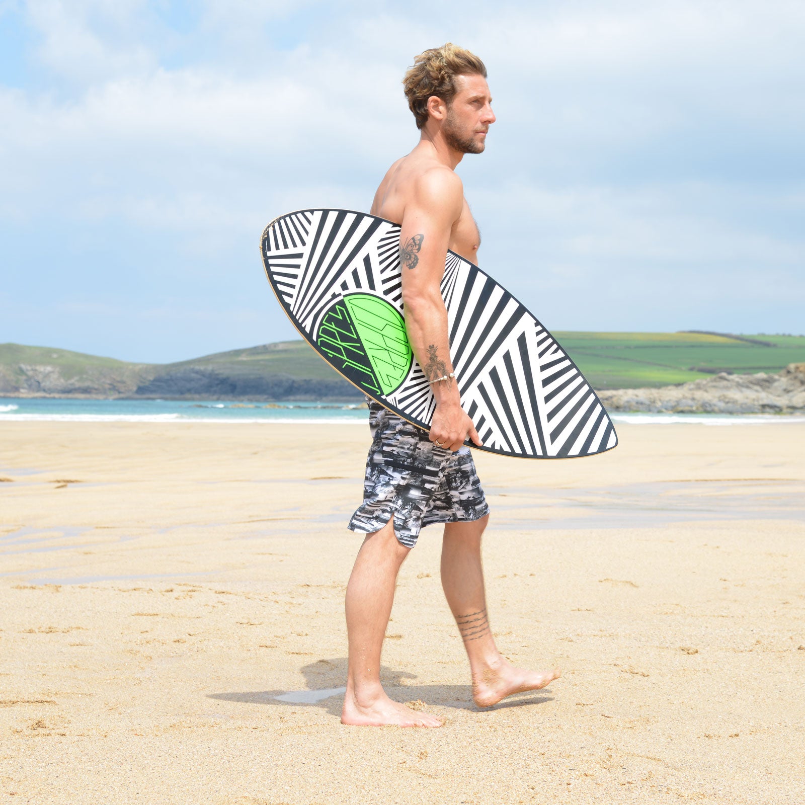 wooden skim board