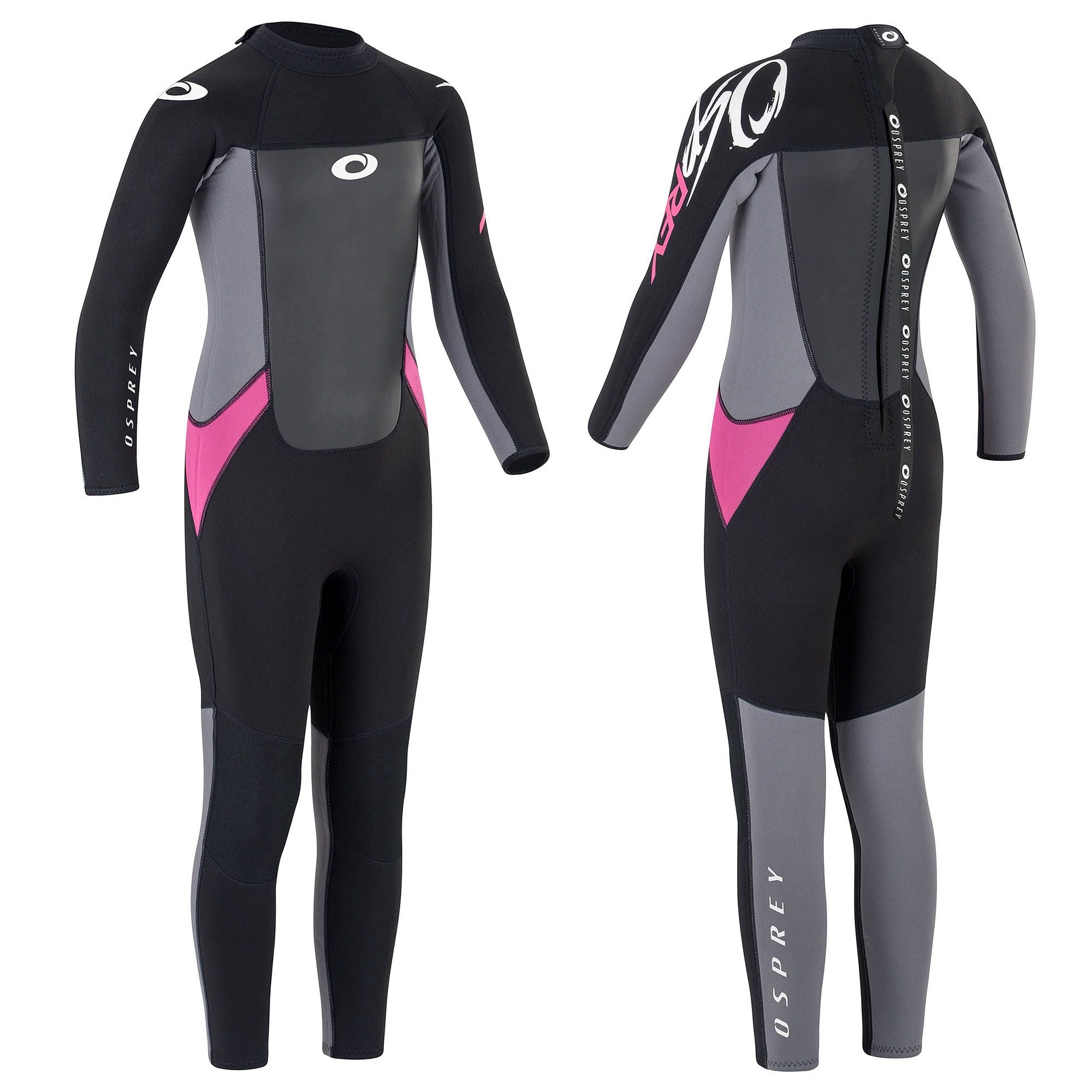 Kids 3mm Origin Full Length Summer Wetsuit - Pink