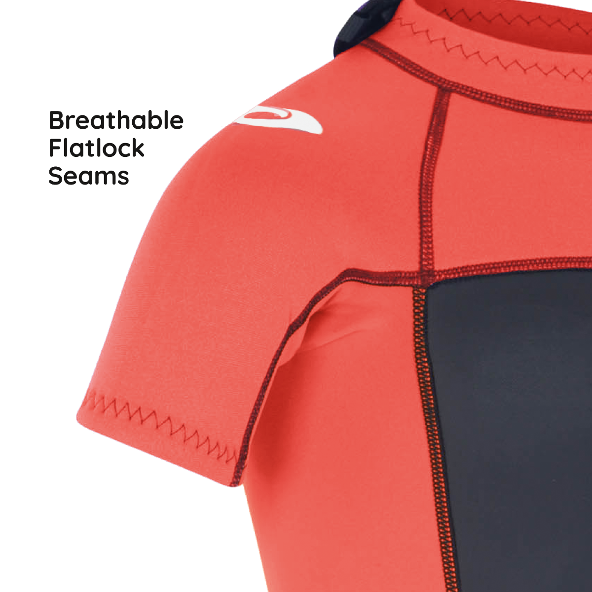 Kids 3mm Origin Shorty Wetsuit - Coral